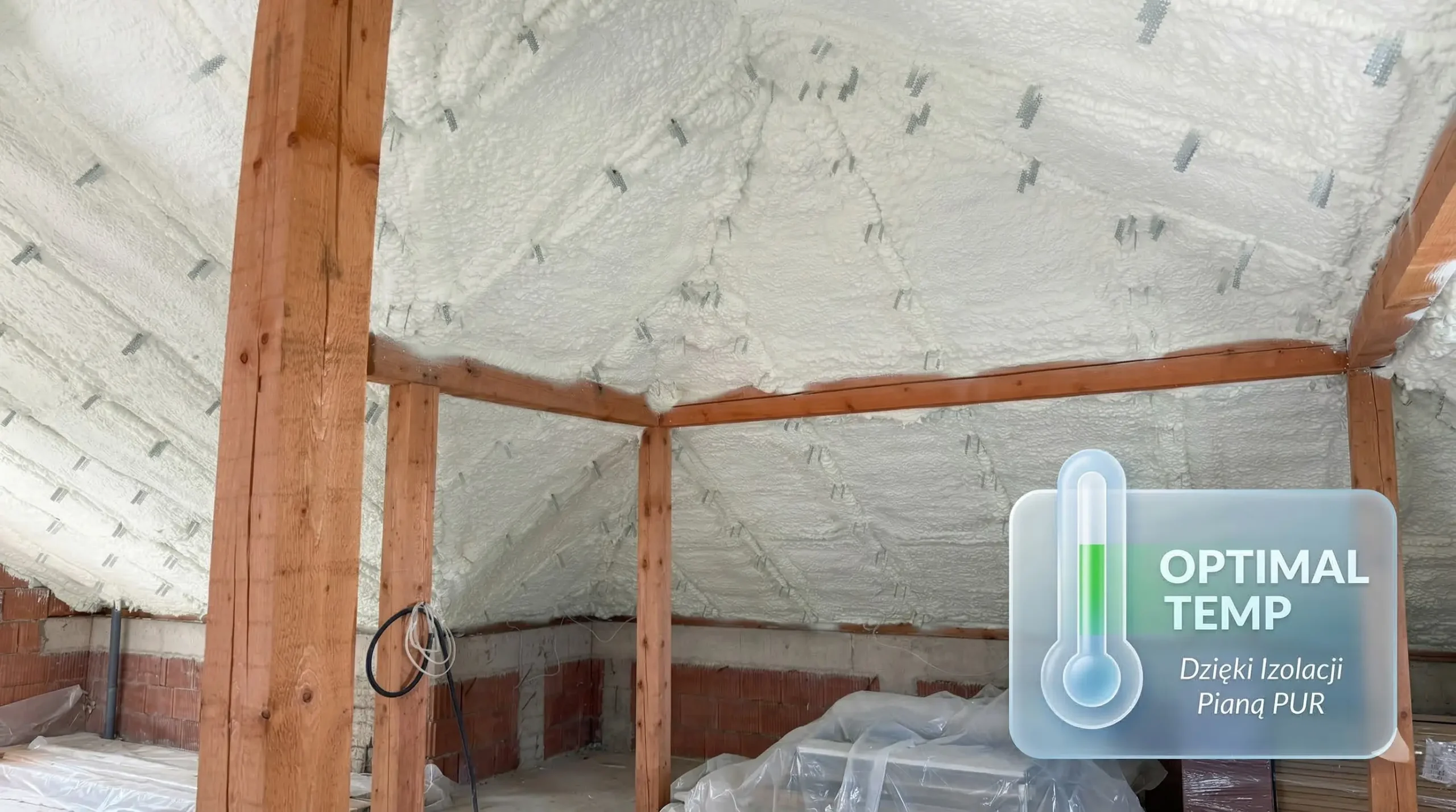 Piana PUR to Twoja tarcza przed pogodą - zatrzymuje ciepło zimą i blokuje upał latem, dbając o Twój komfort i niższe rachunki przez cały rok.